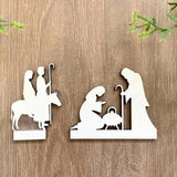 Nativity Advent Calendar Wooden Christmas Vacation Advent Calendar 2024,Jesus Countdown,Christian Holiday Decor, Christ Centered Christmas,Christmas Countdown,Wooden Advent Calendar (1pc)