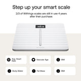 Withings Body Cardio - Premium Wi-Fi Body Composition Smart Scale, Tracks Heart Rate, BMI, Fat, Muscle Mass, Water Percent, Digital Bathroom Scale, App Sync Via Bluetooth or Wi-Fi