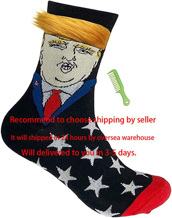 Trump Socks - Unisex Funny Gift Socks Novelty President 2024 Socks MAGA socks Gift Set (DZ) One Size