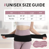 LINAZI SI Belt - Sacroiliac Hip Belt for Women Men, Sciatica Belt, SI Joint Support Brace Relieve Sciatica, Lower Back Pain, Hip & Pelvic Pain, Trochanteric Belt -Black, Regular (Hip Size 30''-46'')