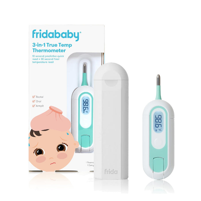 Frida Baby 3-in-1 Rectal, Underarm & Oral Thermometer for Kids, Digital Baby Thermometer for Infants, Toddlers, & Kids, FSA/HSA Eligible