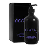 Nooky Lavender Massage Oil. with Essential and Jojoba Oils for Therapeutic Massaging 16 Ounce.