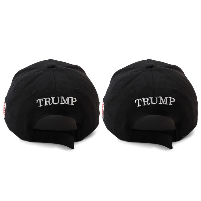 Nigua MAGA Hat, 2PCS 45-47 Trump 2024 Hat Make America Great Again Slogan Baseball Cap