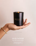 Benevolence LA Oud Wood Scented Candles | Jar Candle Black, 6 Oz Spring Candles, Manly Indulgence Candles | Scented Candle for Men, Essential Oil Candles for Women