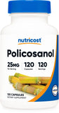 Nutricost Policosanol 25mg, 120 Capsules - Gluten Free, Non-GMO, and Vegetarian Friendly