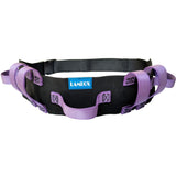 LAMBOX Gait Belt Transfer Belt with Multi Handles-Walking Assist Aid for Elderly, Seniors, Therapy (7 Purple Handles 60",Plastic Release Buckle)