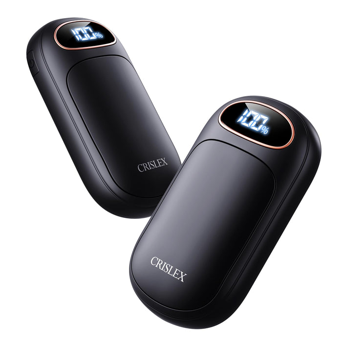Hand Warmers Rechargeable 2 Pack, Smart LED Display, Long-Lasting Safe Warm
