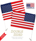 Trump Flag 2024 MAGA American Flags Pack Vehicle Auto Window Pro-Trump President Make America AgainBandera para Carros Outdoor Pole Accessories, Home Decoration Made in USA