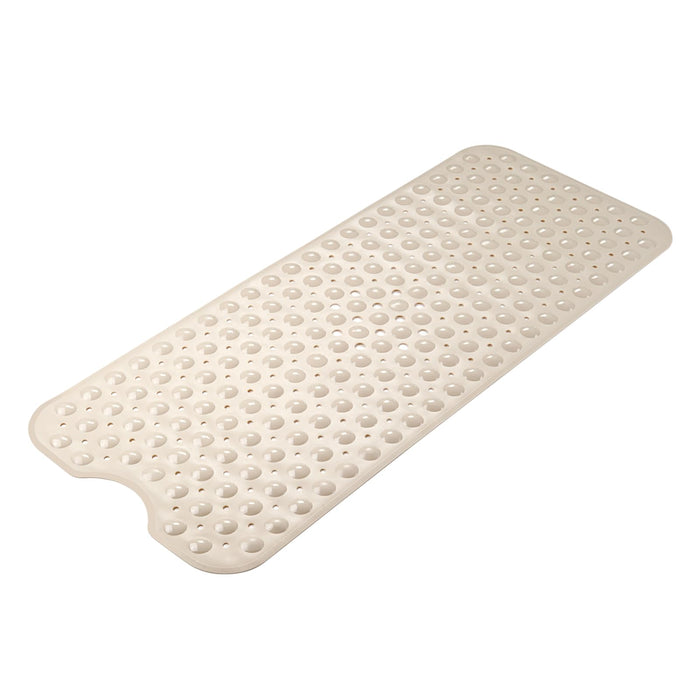 AmazerBath Bath Tub Mat, 40 x 16 Inches Non-Slip Shower Mats with Suction Cups and Drain Holes, Bathtub Mats Shower Stall Mats Machine Washable, Beige