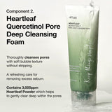 Anua Double Cleanser Duo for Facial Cleansing : Heartleaf Pore Control Cleansing Oil & Heartleaf Quercetinol Pore Deep Cleansing Foam for Double Cleansing, Blackhead Remover, Korean Skincare