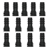 TTioDri 13 Pcs Drip Irrigation Fittings End Cap 1/2 Inch, In-Line Barbed Plug End Connector For 1/2 Inch Drip Tubing 13mm ID Drip Line End Parts For Garden Irrigation Systems