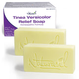 Naturasil Tinea Versicolor Treatment Soap 10% Anti-Itch Natural Micronized Sulfur Wash | Works for Pityriasis, Candida, Ringworm & Irritation | Fast Acting & Safe for Kids & Adults | 4 oz Bar (2)