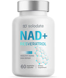 solodate lab NAD+ Supplement 1000MG for Max Absorption, 60 Capsules