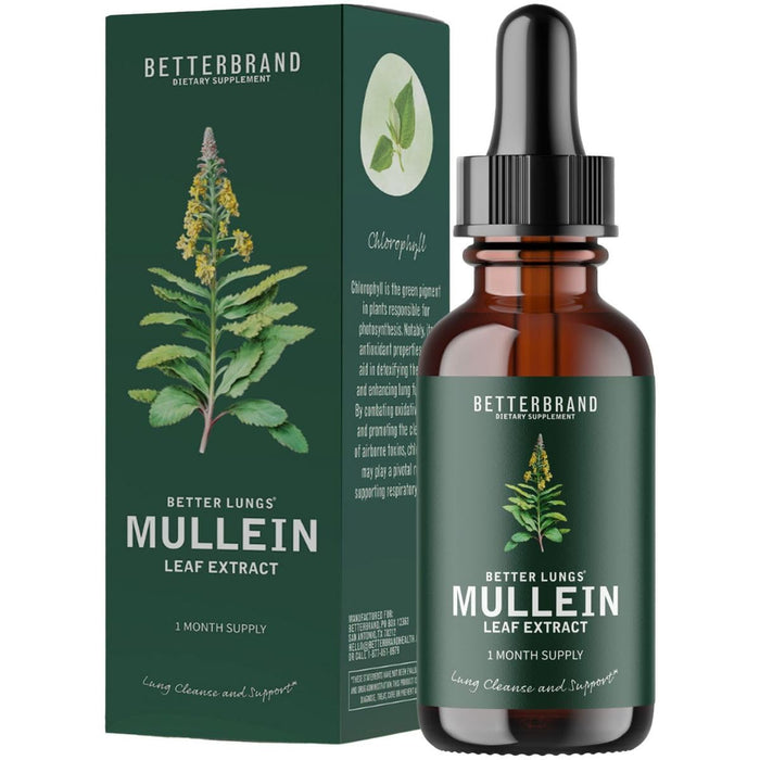 Betterbrand BetterLungs Mullein Leaf Extract - Support Lung Cleanse & Respiratory Function for Healthy Breathing