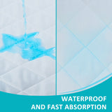 KANECH Waterproof Pads Washable, 18"x26" ( Pack of 4),Heavy Absorbency Crib Waterproof Mattress Pad , Washable Incontinence Bed Pads for Adults, Elderly and Pets