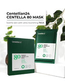 CENTELLIAN 24 Madeca Mask (Extra Moisturizing, 4pc) - Face Sheet Mask, Ultra Hydrating & Soothing for Dry, Sensitive Skin. Korean Skin Care by Dongkook. Centella Asiatica, TECA, EGF.