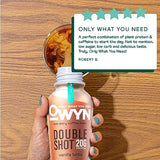 OWYN Only What You Need Double Shot Dairy Free Keto Protein Coffee Shake, Vanilla Latte, 0g Sugar, 20g Plant Based Protein, 180mg Caffeine, Gluten & Soy Free, Non-GMO, Vegan (12 Pack, 12 Fl Oz)