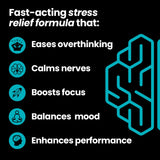 NeuroQ Calm Thinking Gummies - Relaxation Support, Calm & Focus - with Sensoril Ashwagandha, GABA, L-Theanine, Lemon Balm & Chamomile - 30 Day Supply / 90 Gummies