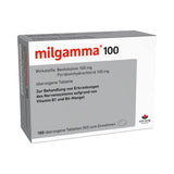 milgamma® 100 mg überzogene Vitamin B1 Tabletten mit Benfotiamin B1 (eine fettlösliche Vorstufe von Vitamin B1) und Vitamin B6, 100 Stück