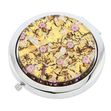 GlassOfVenice Murano Glass Millefiori Folding Compact Mirror - Purple Gold