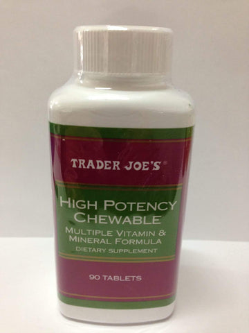 Trader Joe's High Potency Chewable, 90 Tablets