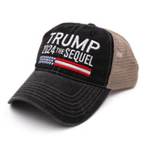 NDLBS Trump 2024 The Sequel Hat Campaign Rally Embroidered US Trump 2024 MAGA Hat Adjustable Baseball Trucker Cap