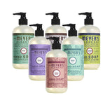 Mrs. Meyer's Liquid Hand Soap Variety Pack includes 1 Mint, 1 Rose, 1 Lilac, 1 Basil, 1 Lemon Verbena, and 1 Lavender Hand Soap (Pack of 6)