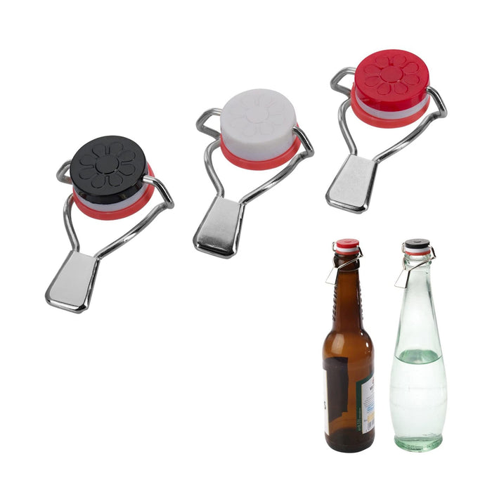 Westmark 44402280 3 Bottle Sealers with Lever, A, Multicolor