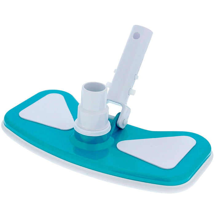U.S. Pool Supply 11" Weighted Butterfly Pool Vacuum Head, 1-1/4" or 1-1/2" Swivel Hose Connection - Cleans Floor Debris - Safe for Vinyl Lined Pools