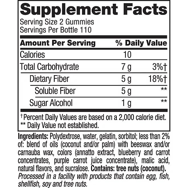 Vitafusion Fiber Well Gummies (Pack of 2) (220 Ct.)