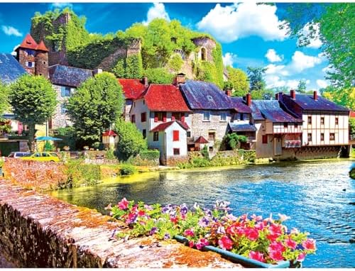 RoseArt - Kodak Premium - Auvezere River Limousin France - 550 Piece Jigsaw Puzzle for Adults