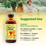 ChildLife Essentials, Kids Liquid Multivitamin and Mineral Supplement - Liquid Vitamins for Kids, All-Natural, Gluten-Free, Non-GMO - Natural Orange & Mango Flavor, 8 Fl Oz Bottle (Pack of 2)