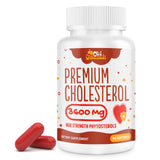 3600 MG Cholesterol Supplements with Plant Sterols, Niacin, Red Yeast Rice, Citrus Bergamot, Garlic, Cholesterol Supplement Support Normal Cholesterol Levels, 90 Softgels