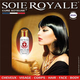 Soie Royale Hair Care Face Body 300 ml Organic Extract of Royal Lily Silk Proteins Vitamins E-F Nourishes Moisturises Detangles with Intensive Shine without Alcohol