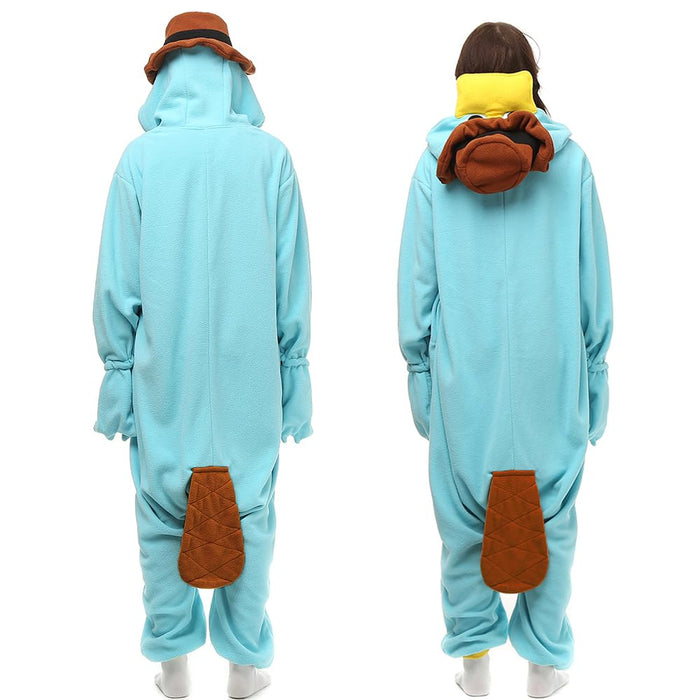 NAITOKE Adult Animal Onesie Halloween Costume Cosplay One-Piece Pajamas Women Man Teens Sky Blue