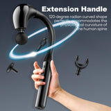 Fronnor Massage Gun with Extended Handle Revolutionary U-Shaped Back Massager for Pain Relief Deep Tissue Body Massager for Neck,Shoulder,Leg-Reach Every Muscle with Ease