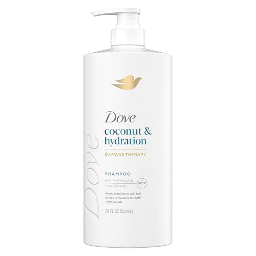 Dove Shampoo Coconut & Hydration for Dry Hair with Bio-Protein Care Technology and Coconut Oil 28 Fl Oz