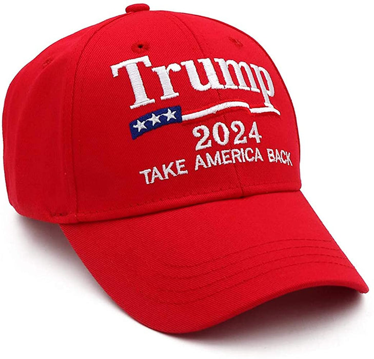 Engmoo Trump 2024 Hat Keep America Great Take America Back Hat with USA Flag Embroidery Adjustable Baseball Cap