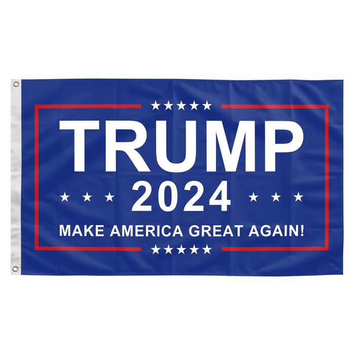 Trump 2024 Flag, Trump MAGA Flag 3x5 FT Polyester Banner with Brass Grommets for Indoor Outdoor Decorations (black4)