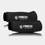 FreezeSleeve 2 Pack Ice & Heat Therapy Sleeve- Reusable, Flexible Gel Hot/Cold Pack, 360 Coverage for Knee, Elbow, Ankle, Wrist- Black, X-Large