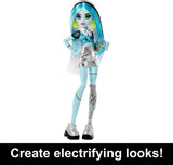 Monster High Skulltimate Secrets Doll & Clothes Accessories Set, Frankie Stein with Dress-Up Locker & 19+ Surprises