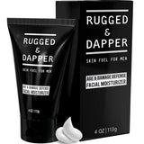 RUGGED & DAPPER Age Defense Mens Face Moisturizer | 4oz | Hydrating Mens Face Lotion | Unscented + Anti- Aging Formula for Clear Skin | Natural Ingredients | Made in USA