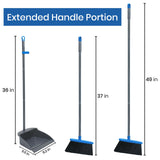 Upgrade Your Broom and Dustpan Set - Dustpan and Broom Combo Perfect for Home, Office, and More