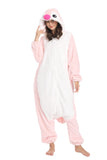 DELEY Unisex Adult Penguin Onesie Pajamas, Flannel Animal One Piece Costume Sleepwear Halloween Cosplay Homewear