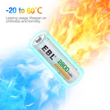 EBL Rechargeable AA Batteries 2800mAh 1.2V Ni-MH AA Rechargeable Batteries 12 Pack