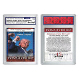 2pc/Set 2024 US President Donald Trump Assassination Failure Rating Card Fight Collectible Card Supporter Fan Commemorative Gift