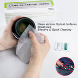 200 Count Lens Wipes for Eyeglasses Pre-Moistened Lens Cleaning Wipe