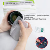 SUMERBOX 300 Count Lens Wipes for Eyeglasses, Pre-Moistened Lens Cleaning Wipes Individually Wrapped, Scratch & Streak-Free Eye Glasses Cleaner for Sunglasses, Computer Screens, Optical Lens