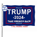 Trump 2024 Flag Double Sided 2x3 Outdoor Take America Back -Trump Flags Banner Heavy Duty Durable Polyester 3 Ply with Brass Grommets for Indoor Outdoor