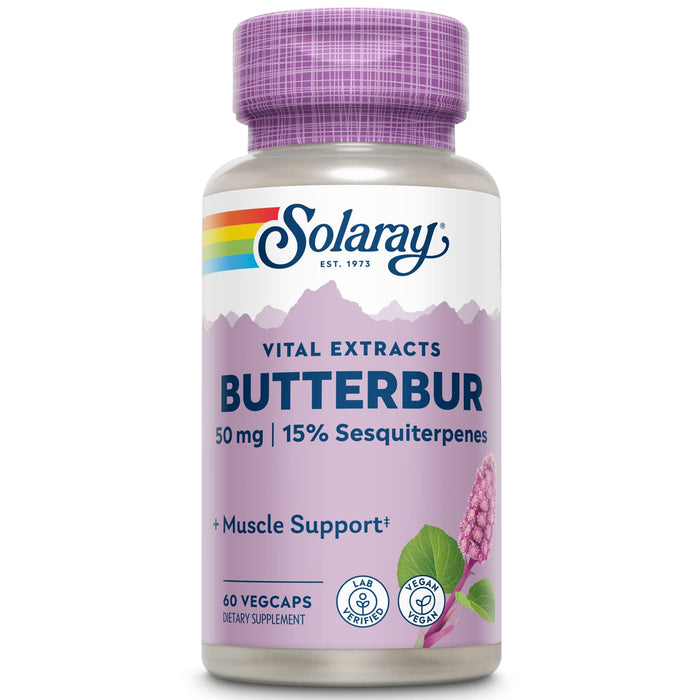 Solaray Butterbur Extract 50 mg 60 Veg caps (Pack of 2)